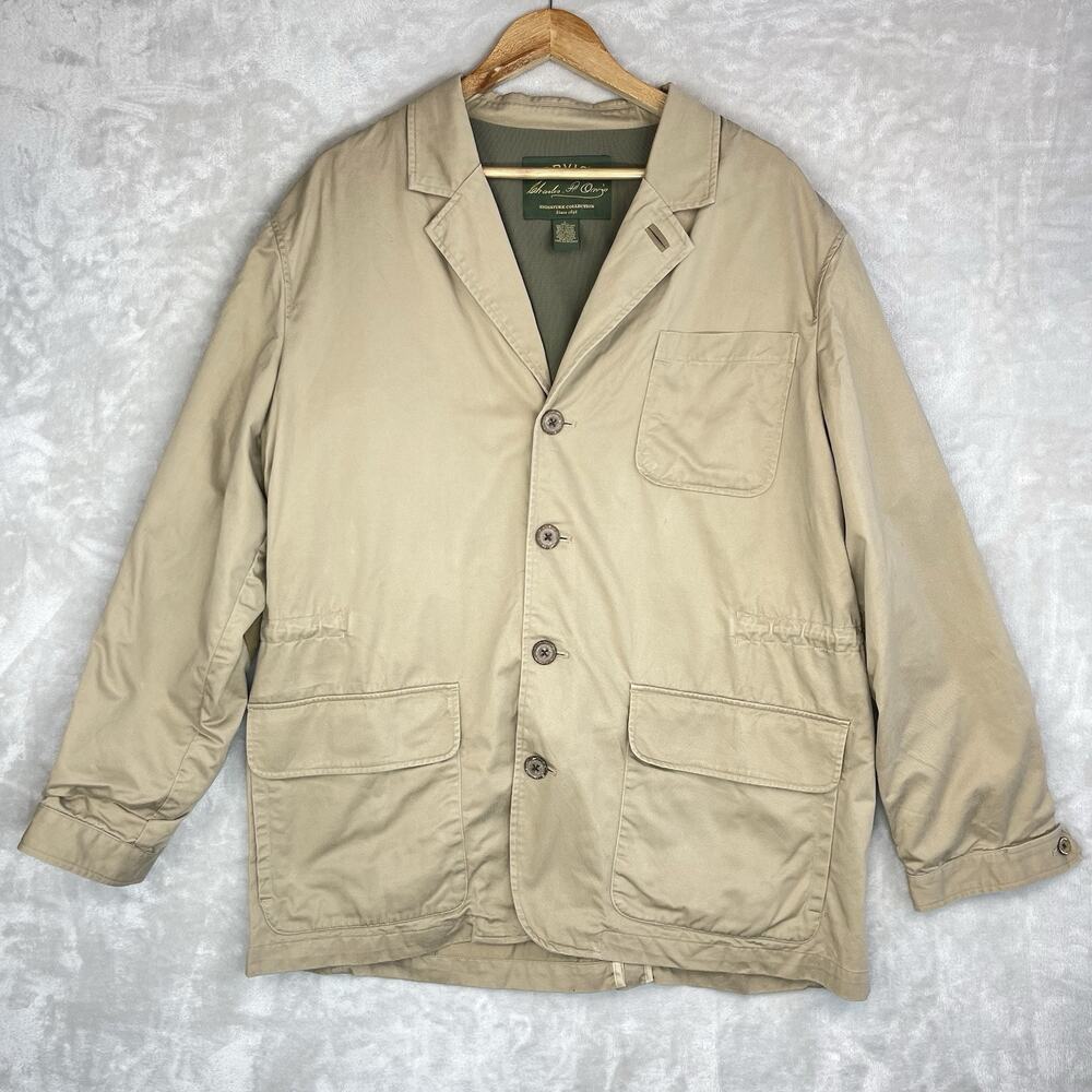 Orvis Field Jacket Vintage 90s Men's Large Elbow Patch Barn Utility Chore Coat